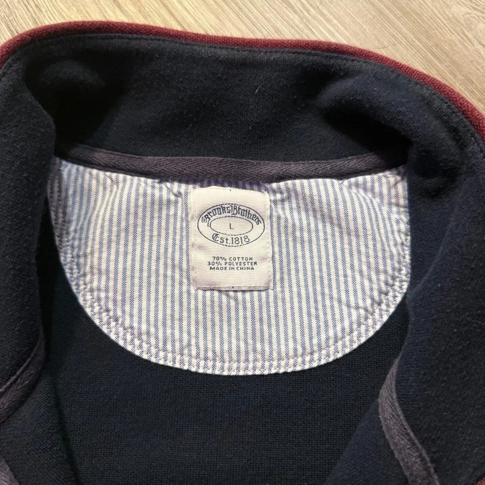 Brooks Brothers maroon navy